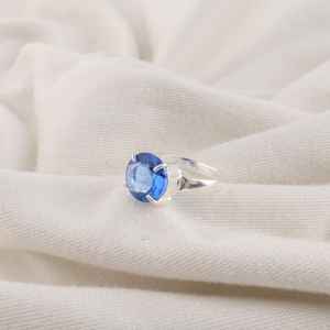 Anillo de Plata de Ley con Tanzanita de Corte Ovalado, Hecho a Mano, con Sello 925, Joyería con Piedras Preciosas, Certificado IGI, Anillo Elegante para Mujer, Regalo - Product Image 4