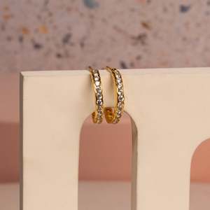 ต่างหูคริสตัลเงินสเตอร์ลิง Te Amo - Product Image 1