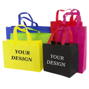 Vente en gros de sacs à provisions en tissu non tissé imprimés avec logo personnalisable avec presse à chaud verticale sérigraphie recyclable - Product Image 2