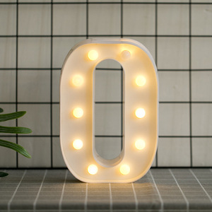 Lettere LED 3D O, Lampada Spotlight, Decorazione Alfabetica per Feste e Decorazioni Murali - Product Image 1