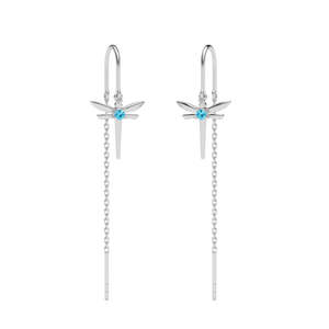 Pendientes Colgantes de Plata de Ley 925 de Primera Calidad con Diseño Sui Dhaga ¡Compra Ahora! - Product Image 1