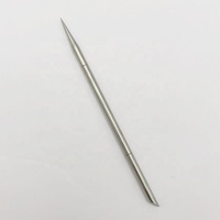 Poussoirs à ongles à cuticules à double extrémité en acier inoxydable solide de qualité professionnelle outil de pédicure à cuticules coupe pointue pour bébés