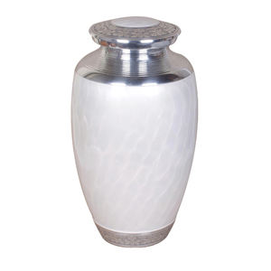 Urnes commémoratives en argent gravées pour cendres humaines, design exclusif, urnes funéraires pour adultes - Product Image 2