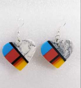 Pendientes elegantes para mujer y niña, joyería, pendientes de aro de resina para mujer, joyería de moda de Falak World Export - Product Image 2