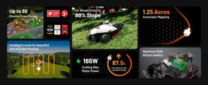 2025 nouveau LUBA 2 AWD 3000X 5000HX 10000X Mini 800h 1500H Robot périmètre sans câbles tondeuse à gazon Plus 12 mois de garantie prise ue - Product Image 2