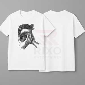 เสื้อยืดลายกราฟิกผ้าฝ้ายถัก 100% ระบายอากาศได้ดี เป็นมิตรกับสิ่งแวดล้อม สวมใส่สบาย ผลิตในปากีสถาน ดีไซน์ไม่ซ้ำใคร สำหรับผู้ชาย ฤดูร้อน MOQ ต่ำ - Product Image 1