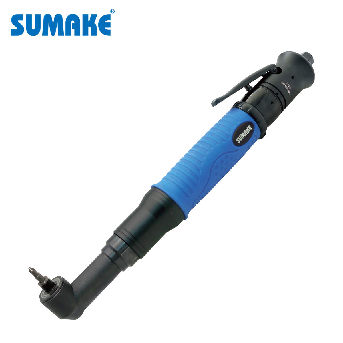 SUMAKE Industrial Full-Auto Shut-Off Pneumatic Angle Screwdriver with 0.3~28Nm Torque Range Lever Start for Production Line Use