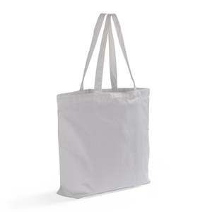 Bolsas de Mano de Lona 100% Algodón para Sublimación, Grandes, Blancas, Reutilizables, Ecológicas, con Estampado de Letras, Asa para el Hombro, 14x10 Pulgadas - Product Image 2