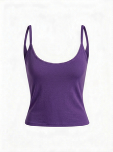 Camiseta sin Mangas de Primera Calidad con Logotipo Frontal Personalizado, 100% Poliéster Transpirable y Ecológico, Cuello Redondo, Corte Ajustado para Mujer, con Técnicas de Impresión - Product Image 5