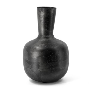 Florero de metal hecho a mano duradero de primera calidad, trabajo inspirado en antigüedades intrincadas hechas a mano de hierro para interiores elegantes para bodas - Product Image 2