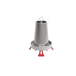 High Rated Quality Galvanized Metal Poultry Product Leg 10 Kg 14 Liter Automatic Chicken Feeder