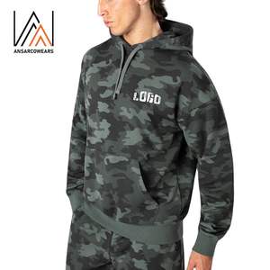Sudadera con capucha de camuflaje personalizada XL para hombre OEM ODM estilo camuflaje ropa de calle 100% algodón sudaderas con capucha al por mayor de fabricante a granel - Product Image 1