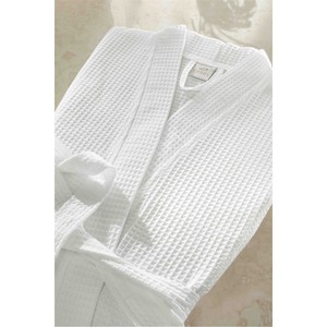 Albornoz de Hotel Serie Nemesis con Cuello Kimono, Amenidades Premium Piqu - Product Image 1
