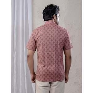 Men's Casual Cotton Printed <b>Half</b> Sleeves <b>Shirt</b> 100% Poplin Fabric Breathable Size XL-ODM Supply - Product Image 6