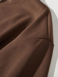 Venta directa de fábrica, sudaderas con capucha informales para hombre, sudaderas con patrón sólido de invierno, técnicas teñidas lisas, uso al aire libre con capucha - Product Image 4