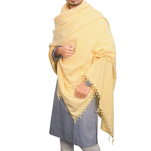 BUROOJ-bufanda a prueba de viento para mujer, chal de diseño personalizado hecho a mano, 100% algodón, a prueba de viento, hecho a mano, precio AL por mayor - Product Image 2