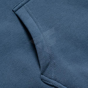 Venta al por mayor de tallas grandes hombres pulóver sudaderas con capucha Casual sólido polar invierno al aire libre desgaste OEM servicio liso teñido técnica con capucha - Product Image 6