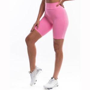 Shorts de cycliste pour femmes en nylon, nouvelle conception, taille mi-haute, confortables, respirants, à motifs, vêtements d'extérieur, couture tatami, style urbain - Product Image 5