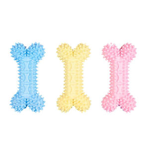 Jouet à mâcher en silicone écologique résistant aux morsures pour chien, bâton à mâcher pour chien, petit os à épines - Product Image 1