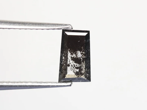 0.71 CT Naturel Lâche Diamant Bague De Fiançailles De Mariage Sel Poivre Conique Baguette Coupe 7.7X4.7 MM - Product Image 2