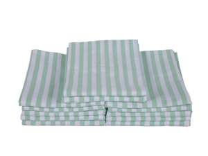 Set of 6 Quick-Dry Disposable 100% Cotton Striped <b>Towels</b> Customisable for Golf or <b>Car</b> Care Woven Technique Product - Product Image 2