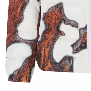 Veste matelassée surdimensionnée surdimensionnée sublimée style décontracté col montant fermeture éclair pour hommes qualité supérieure pour l'hiver - Product Image 3