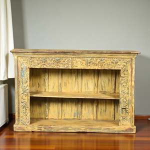 Étagère à livres en bois sur pied pour salon, installation gain de place - Product Image 2