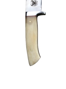 Mejor estilo Loveless cuchillo para acampar al aire libre personalizable OEM Funda de cuero cuchillo de combate de acero de Damasco para caza Bushcraft hueso - Product Image 5