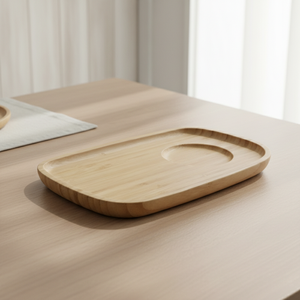 Top <b>Sale</b> 3203018-22X14 <b>Wooden</b> Serving Tray Lightweight Plywood <b>Board</b> <b>For</b> Tea Set - Product Image 3