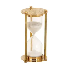 2023 luxe plaqué or en gros artisanat cadeau moderne cadre en métal sablier sablier horloge de sable pour la décoration intérieure à bas prix quantité minimale de commande - Product Image 2