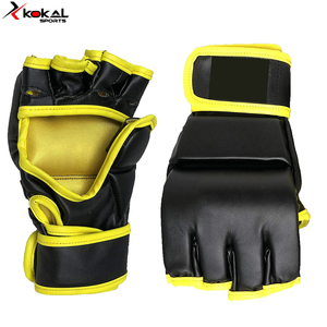 KOKAL SPORTS-guantes de entrenamiento para hombre, ropa deportiva de Color sólido, amarillo y negro, superventas, MMA, 2022 - Product Image 5