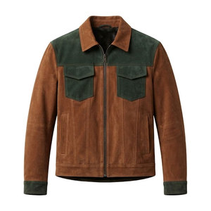 Premium Quality <b>Men</b> <b>Suede</b> Leather <b>Jacket</b> With Tailored Fit Soft Touch Surface Classic Design And Long Lasting Comfort - Product Image 1