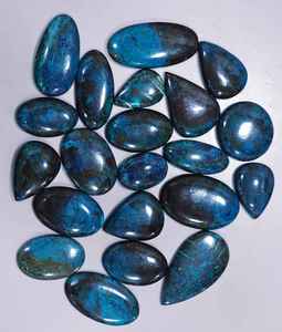 Azurite Shattuckite Venta al por mayor Shattuckite Cabochon Lot - Shattuckite Stone Cab Lot-Piedras preciosas sueltas para hacer joyas - Product Image 2