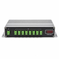 Mini amplificateur optique EDFA 1550nm 8 ports 16dBm à fibre dopée à l'erbium, faible bruit pour réseau OLT CATV FTTH