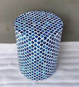 Mesa de consola de MDF moderna hecha a mano con incrustaciones de hueso y latón, muebles de sala de estar con incrustaciones de hueso para dormitorio cómodo - Product Image 3