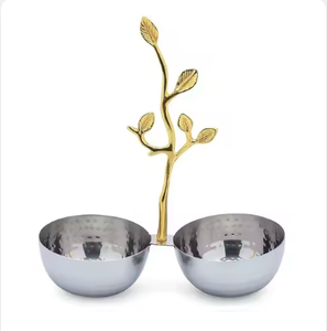 Bols en laiton en métal de qualité supérieure bols de service de forme ronde attrayants pour hôtels restaurants mariages et événements décor - Product Image 2