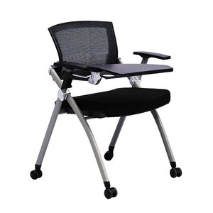 Contemporary Mesh Back Folding <b>Office</b> Chair Adjustable Height Foam & Fabric with Adjustable Headrest by Beema - Product Image 2
