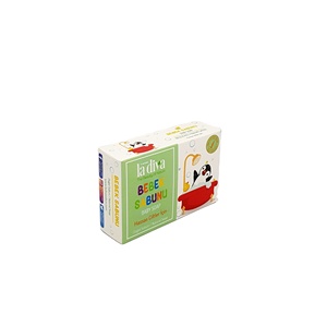 Cartons en carton recyclables personnalisés avec logo, pelliculage mat et revêtement UV pour savon de bain pour bébé, vente en gros - Product Image 3