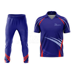 Professionnel Pakistan 100% Polyester Tissu Cricket Uniforme Personnalisé Sublimé Match-Made Vêtements - Product Image 2