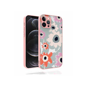 Netzy Luxury Electroplated Silicone Case for iPhone 12 <b>Pro</b> Patterned Shiny SAFA Nora Series Offers Exceptional Camera Protection - Product Image 1