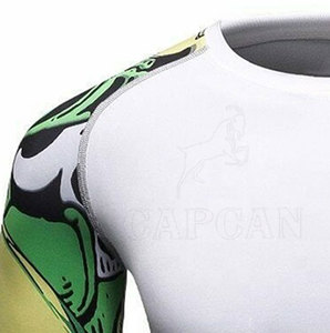 Rashguard personnalisé à manches longues pour homme (Spandex/Nylon) pour l'exercice en extérieur - Respirant, séchage rapide, marque privée Capcan - Product Image 4