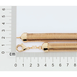 Collar de Eslabones de Cola Gruesa Chapado en Oro Amarillo de 22K, Joyería de Moda para Mujer, Boda, Vintage, Sin Piedra - Product Image 2