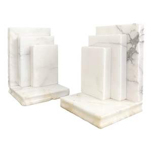 Great quality in reasonable price Stylish Marble Bookends Enhance Bookshelf Aesthetics While Keeping <b>Books</b> Upright And Organized - Product Image 3