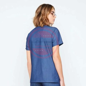 Uniformes de gommage pour infirmière médicale unisexe à manches courtes - Product Image 2