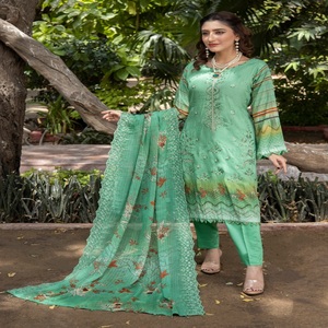 Ropa de fiesta especial de estilo pakistaní de alta calidad Salwar Kameez con trabajo bordado pesado Pakistán y trajes indios Sharara - Product Image 3