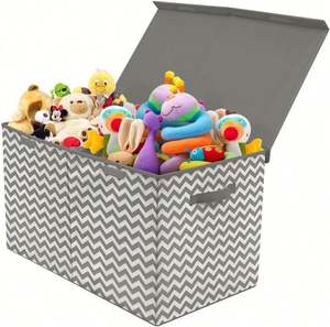 Boîte de rangement pliable pour la maison, organisateur de jouets, grand coffre de rangement pour enfants, organisateur de vêtements pliable - Product Image 1