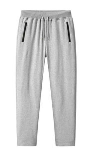 Nuevos pantalones de chándal informales de punto largos y finos de algodón de talla grande para hombre de verano con un patrón recto transpirable de cintura media - Product Image 4