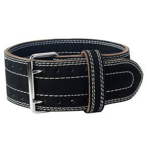 Cinturón de Gimnasio Personalizable de Cuero Vacuno Negro para Hombre 2026, Cinturón de Levantamiento de Pesas Antideslizante de 13 mm con Hebilla de Seguridad para Fitness - Product Image 1