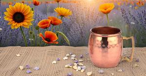 Metal Copper Moscow Mule Mug 2 oz Hammered Shot Glass Drinkware for Beer Tequila Whiskey and Other <b>Liquids</b> Mini Mug - Product Image 2