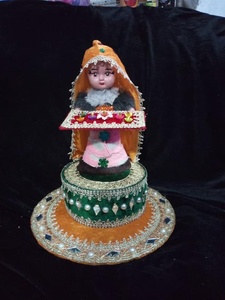 Mayo Mehndi Basket nueva llegada 2025 moda Mehndi placas hechas a mano flor encaje diseño Mehndi placas OEM servicio - Product Image 5